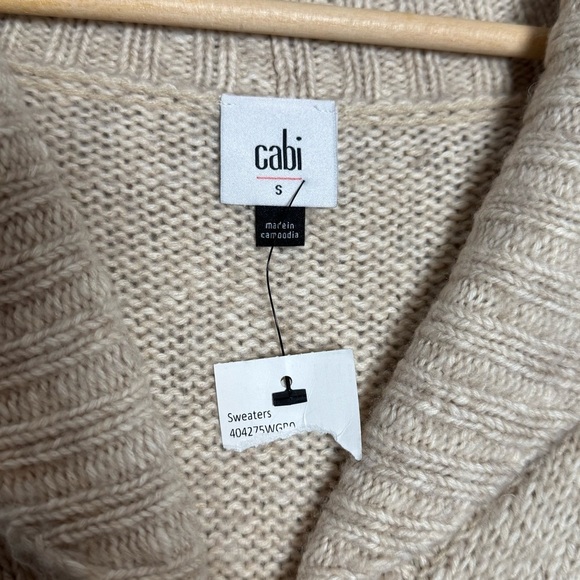 Cabi Steady Knit Cardigan Wheat - Picture 6 of 7